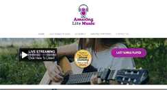 Desktop Screenshot of amazinglitemusic.com